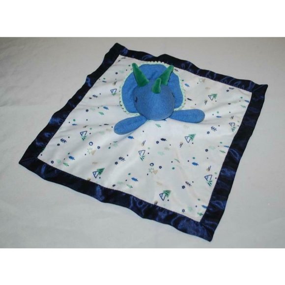 Cloud Island Security Blanket Blue Dinosaur Lovey Baby Triceratops Target - Picture 1 of 5